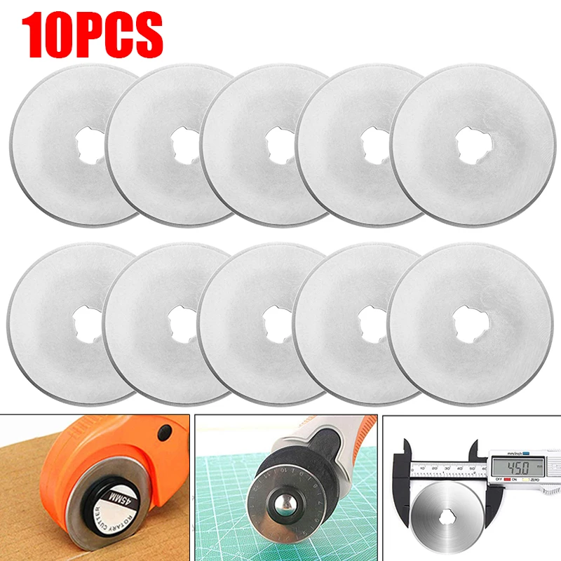 Leatherwork Projects - 10pcs Rotary Cutter Blades Circular Cutting