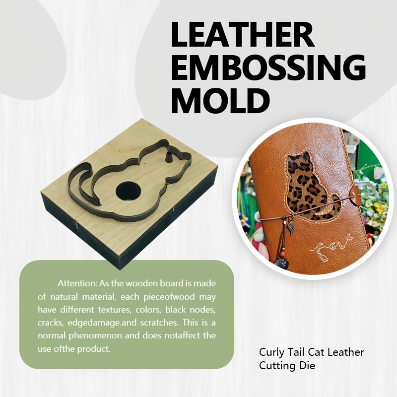 Leatherwork Projects - Leather Cutting Stamp Tool Cat Tail