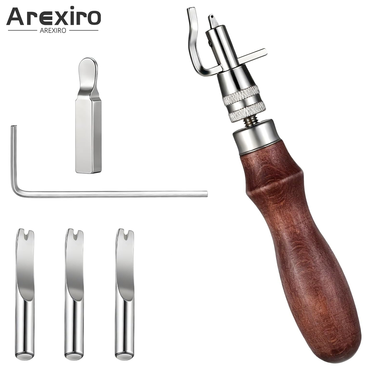 Leatherwork Edge Creaser - 7 In 1 Adjustable Leather Stitching