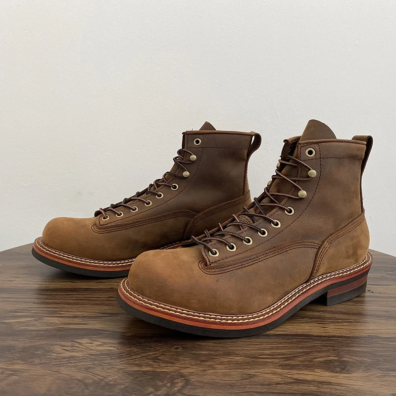 Vintage Leatherwork - Vintage British Men Ankle Boots Handmade