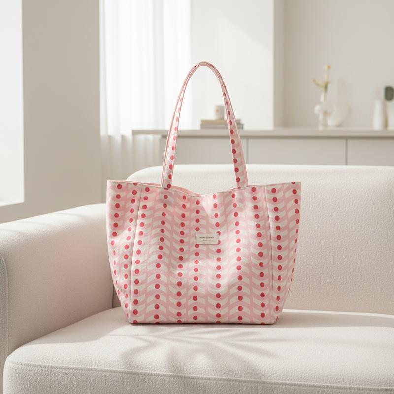 Leatherwork Patterns Free - 1PC Reversible Wave Pattern Canvas Tote