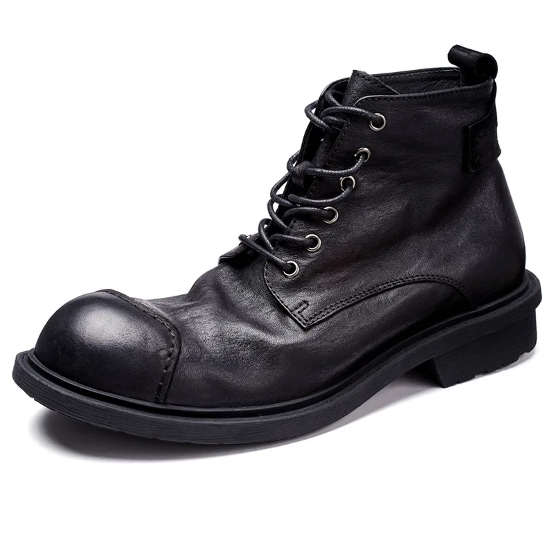 Vintage Leatherwork - Vintage Business Mens Boots Luxury Genuine