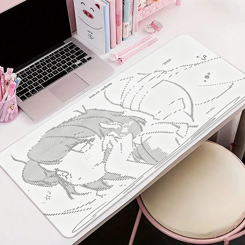 Leatherwork Desk - 1Pcs Leather Mouse Pad Anime Angel