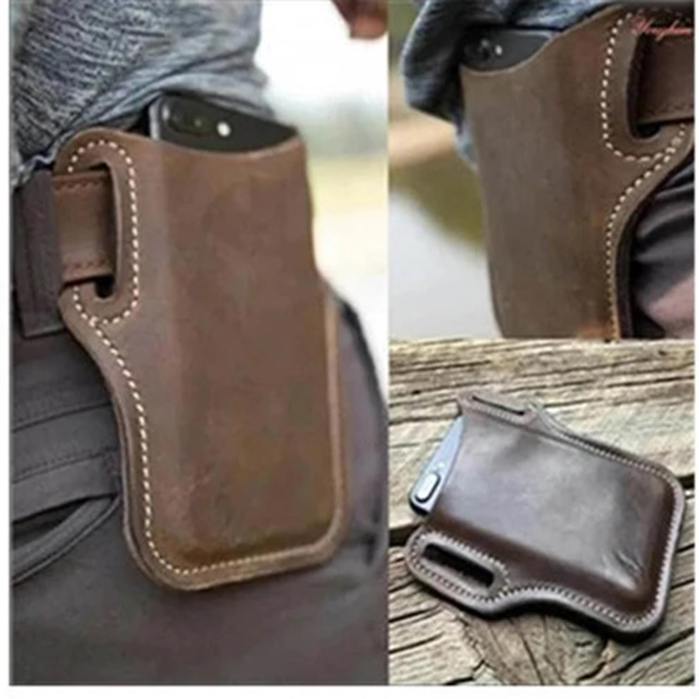 waist cell phone bag Leather C - огляд і ціна Leatherwork Accessories