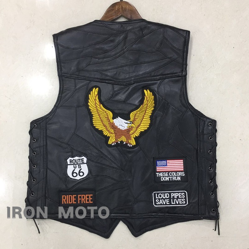 NEW Motorcycle Vests Men Cafe  - огляд і ціна Leather Work Jacket