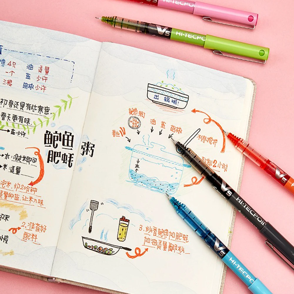 3pcs Japan PILOT Gel Pens Stra - огляд і ціна Pilot Pen V5