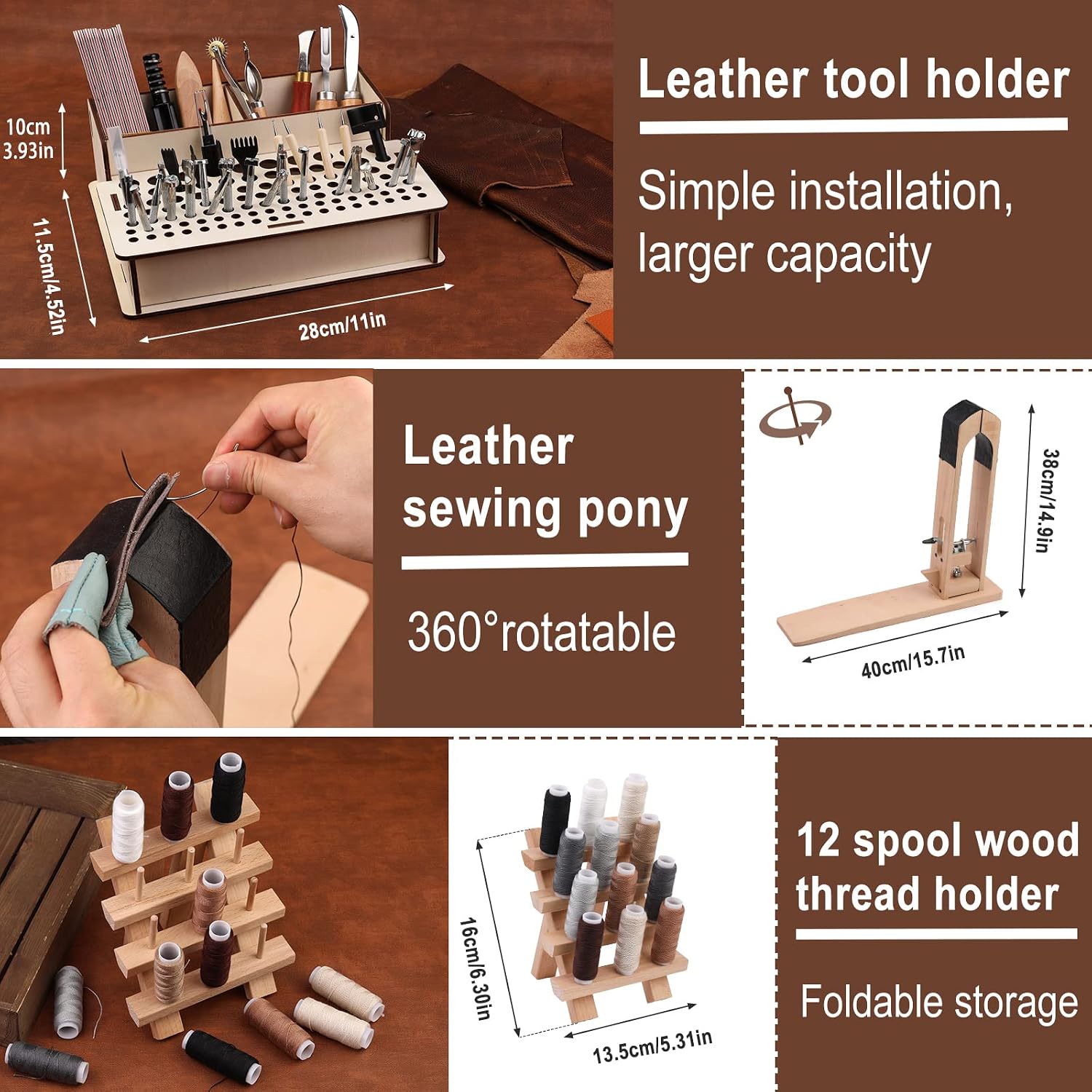 628Pcs Leather Working Tooling - огляд і ціна Beginner Leatherwork Kit