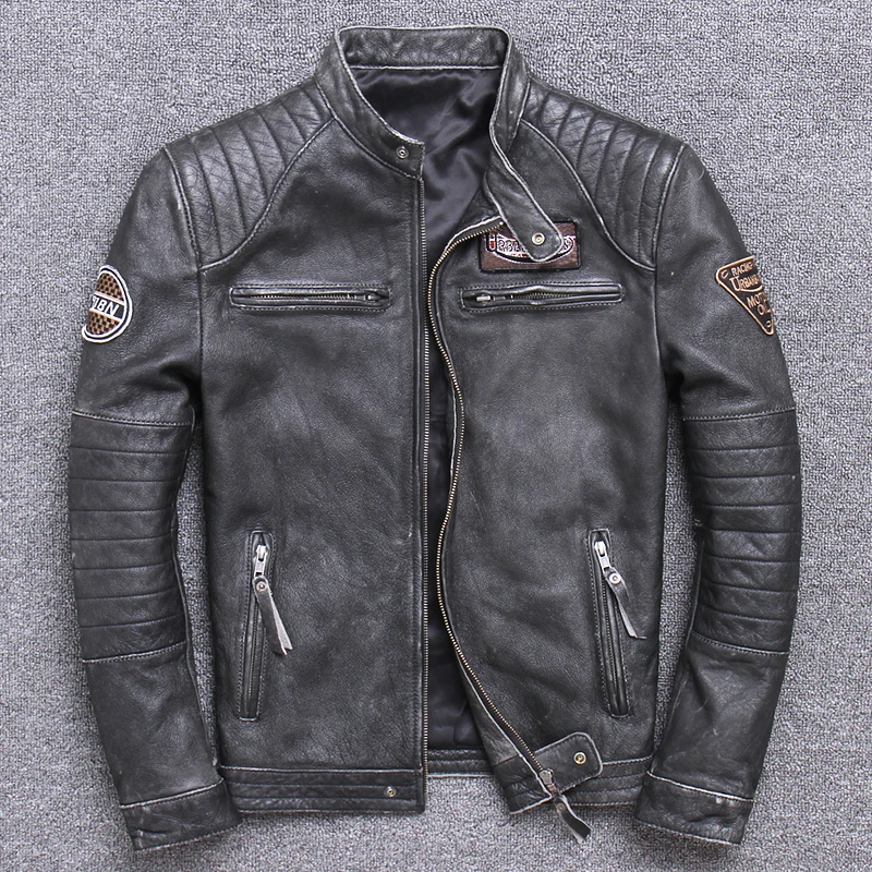 Fashion Biker Jackets Vintage  - огляд і ціна Leather Work Jacket