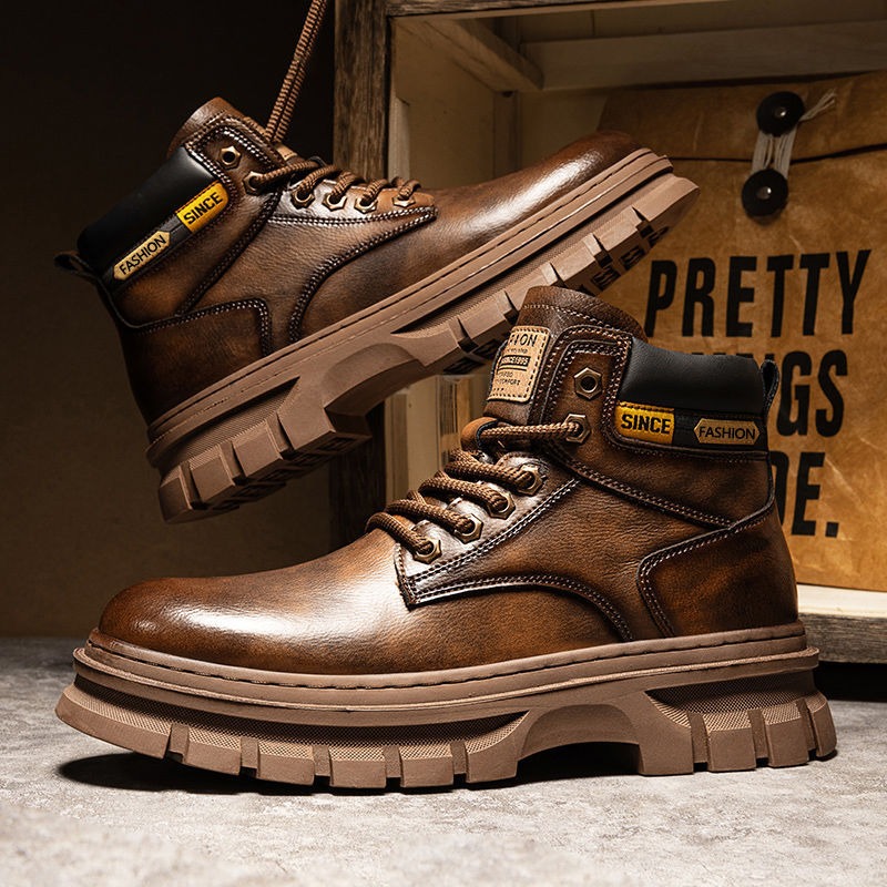 Vintage Men Platform Ankle Boo - огляд і ціна Vintage Leatherwork