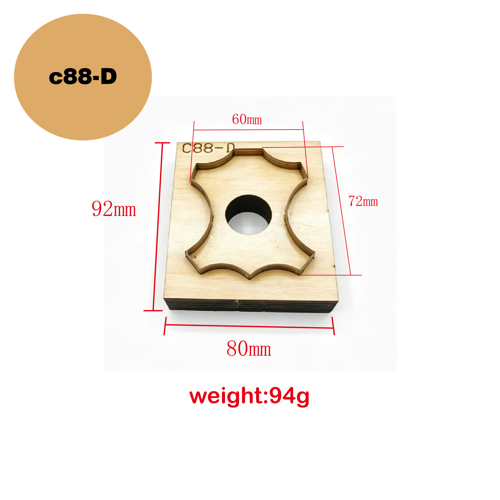 C88 Quadrilateral Floral Leath - огляд і ціна Leatherwork Projects