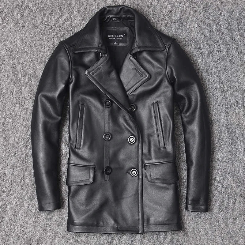 Genuine Leather Jacket Men's T - огляд і ціна Leather Work Jacket