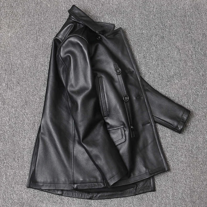 Genuine Leather Jacket Men's T - огляд і ціна Leather Work Jacket