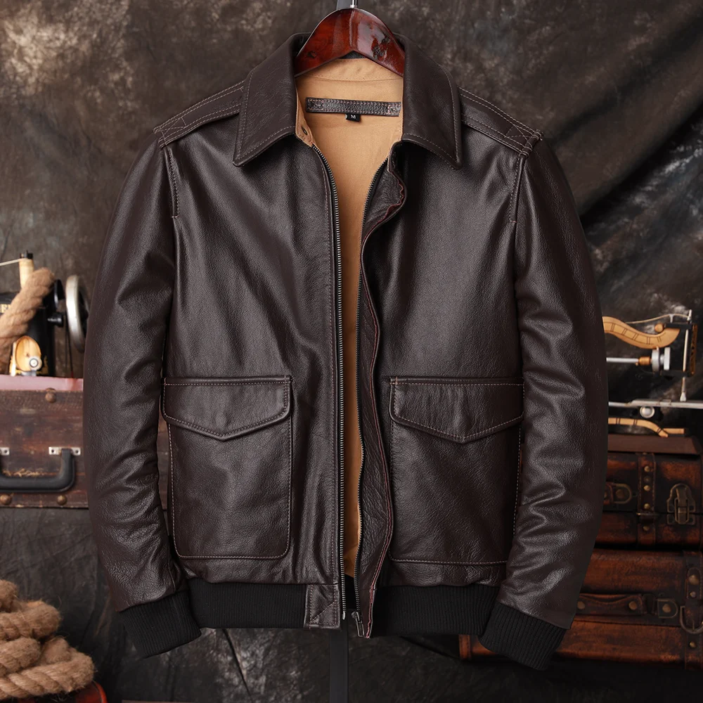 Bomber A2 Pilot Genuine Leathe - огляд і ціна Leather Work Jacket
