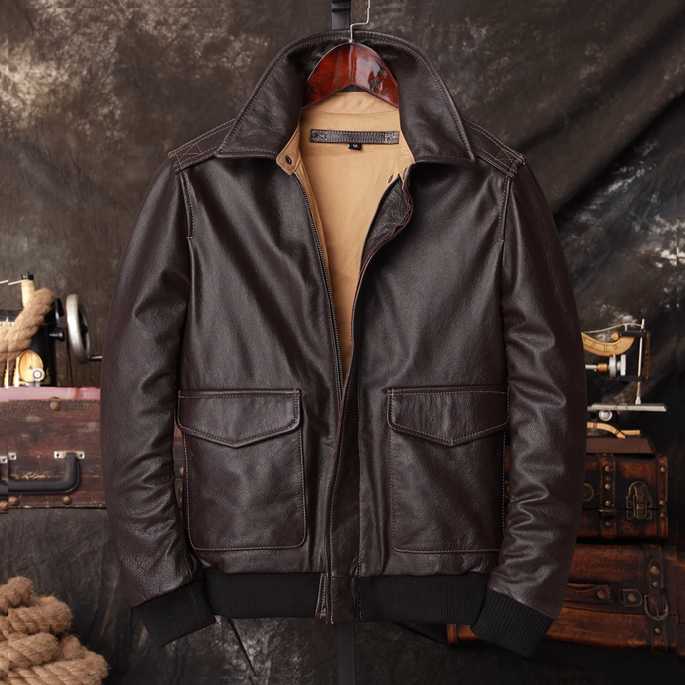 Bomber A2 Pilot Genuine Leathe - огляд і ціна Leather Work Jacket