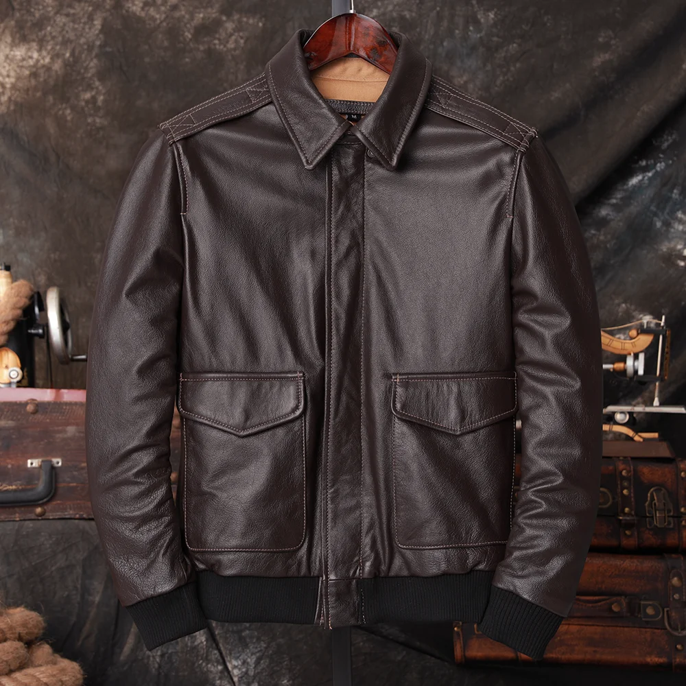 Bomber A2 Pilot Genuine Leathe - огляд і ціна Leather Work Jacket