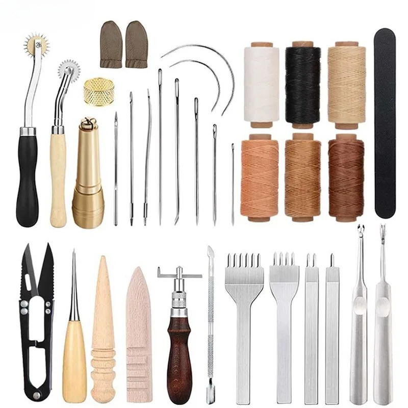 25Pcs Leather Working Tools Fo - огляд і ціна Beginner Leatherwork Kit
