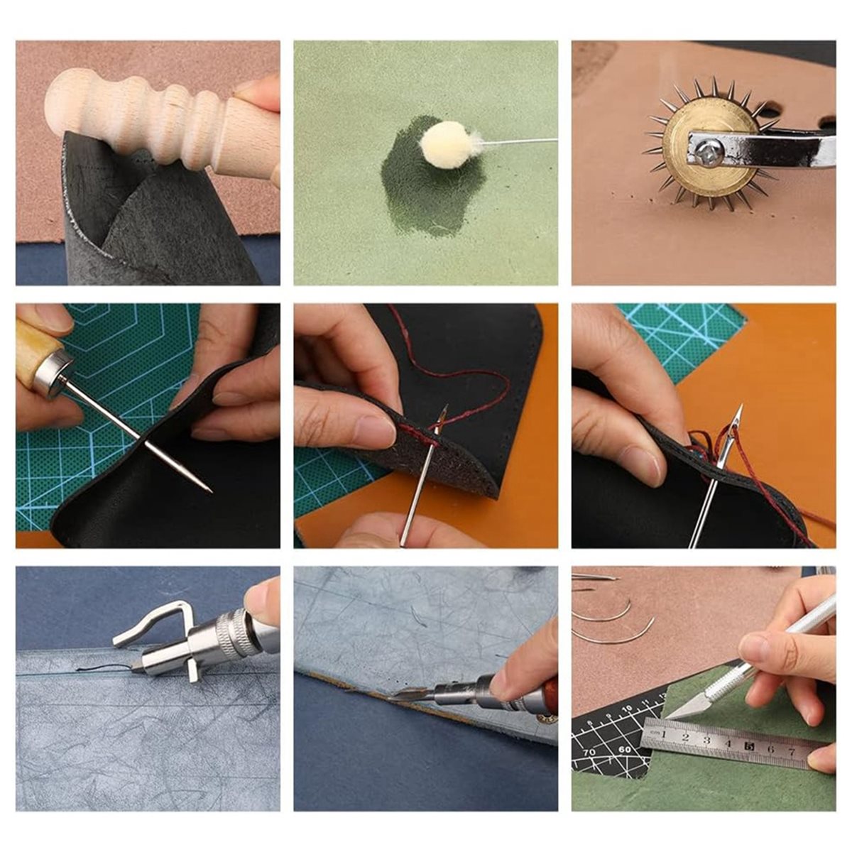 66Pcs Leather Working Tools Ki - огляд і ціна Beginner Leatherwork Kit