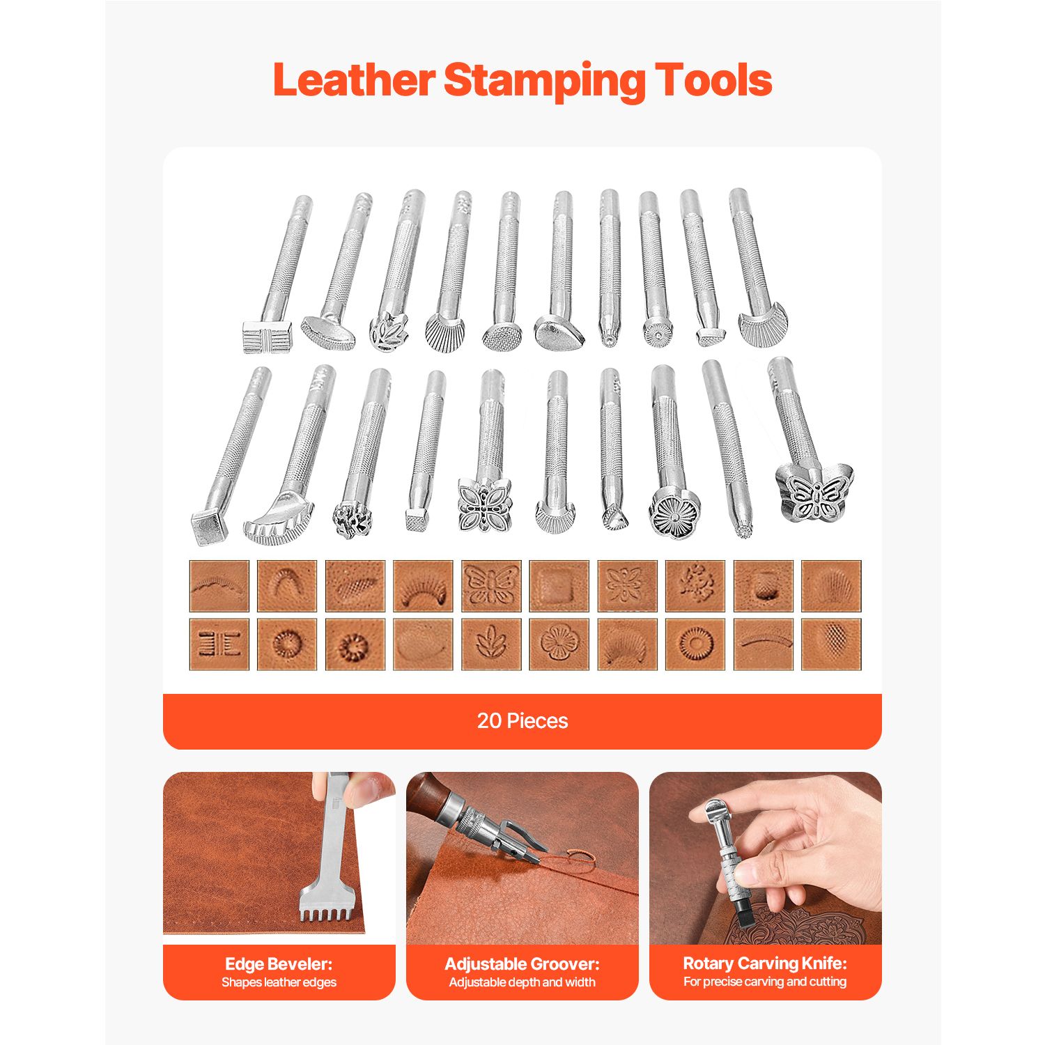 Leather Working Tools Kit, 92  - огляд і ціна Beginner Leatherwork Kit