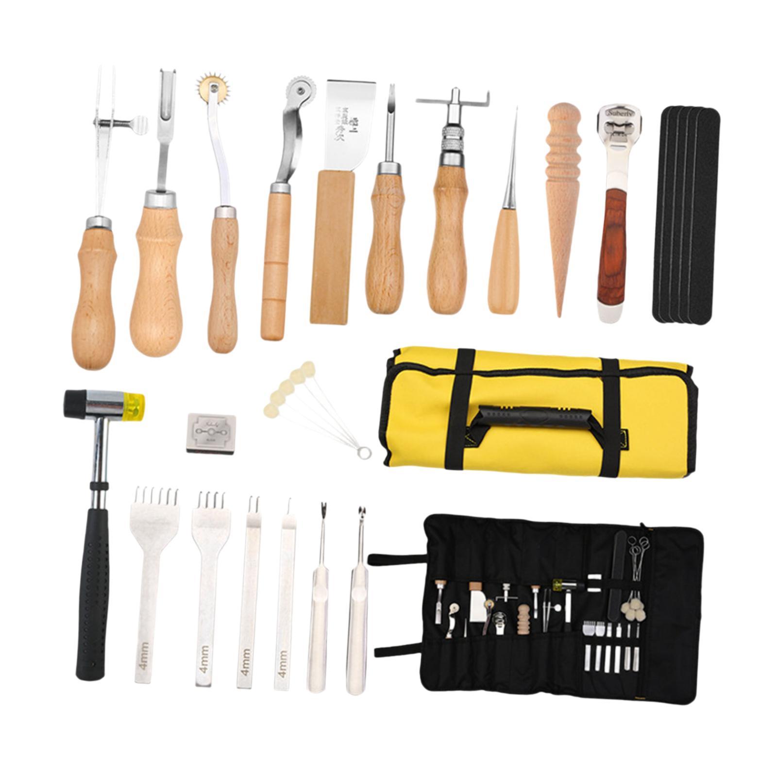 29x PU Leather Working Kit Equ - огляд і ціна Beginner Leatherwork Kit