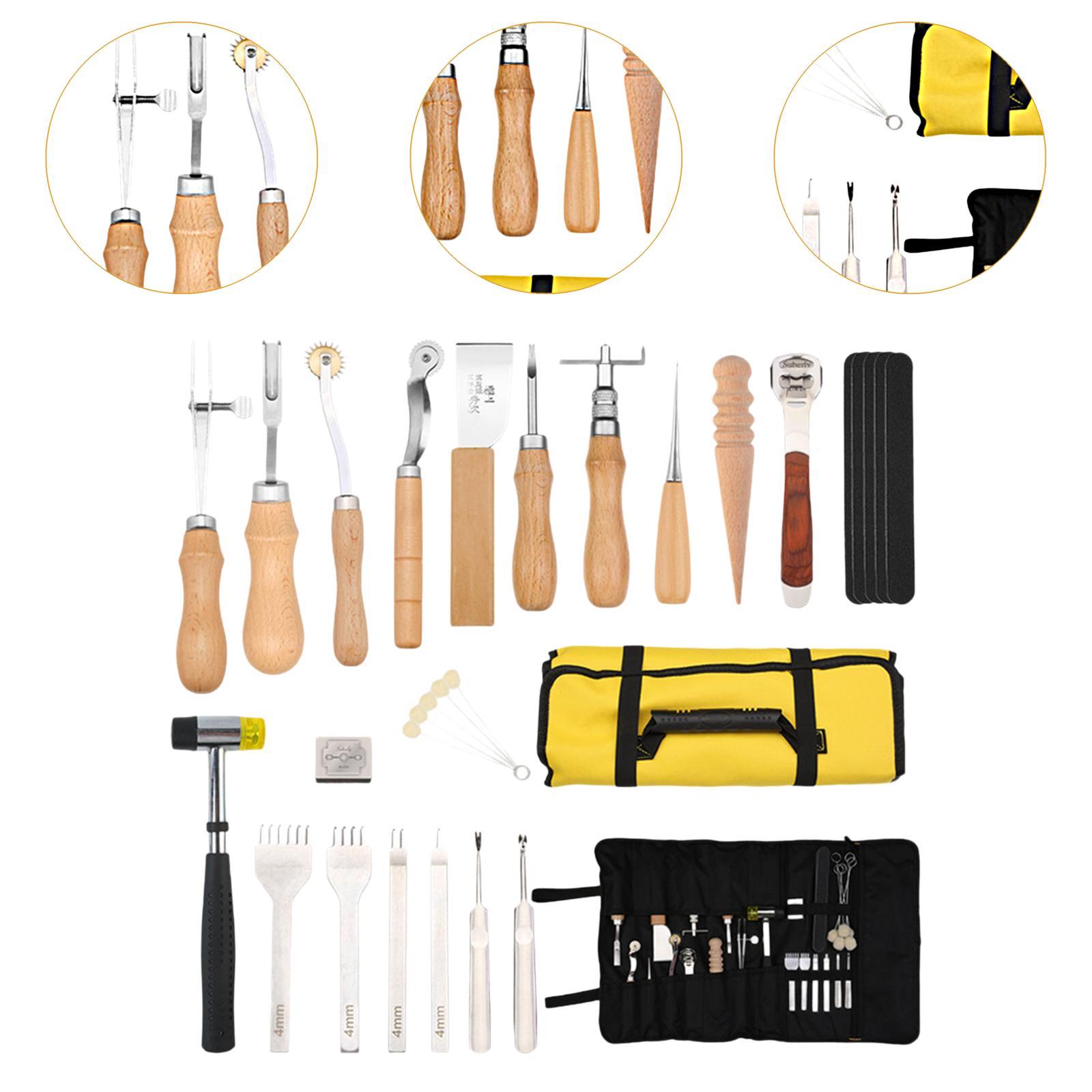 29x PU Leather Working Kit Equ - огляд і ціна Beginner Leatherwork Kit