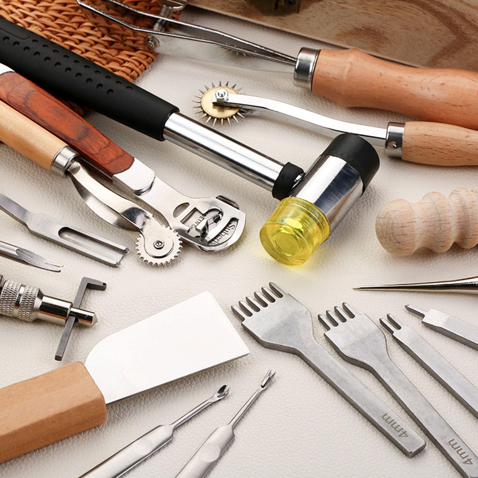 29x PU Leather Working Kit Equ - огляд і ціна Beginner Leatherwork Kit