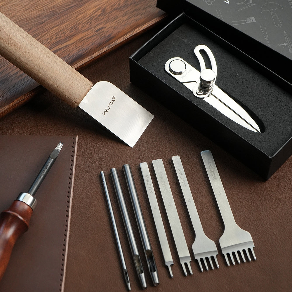 WUTA 74Pcs Leather Craft Tools - огляд і ціна Beginner Leatherwork Kit