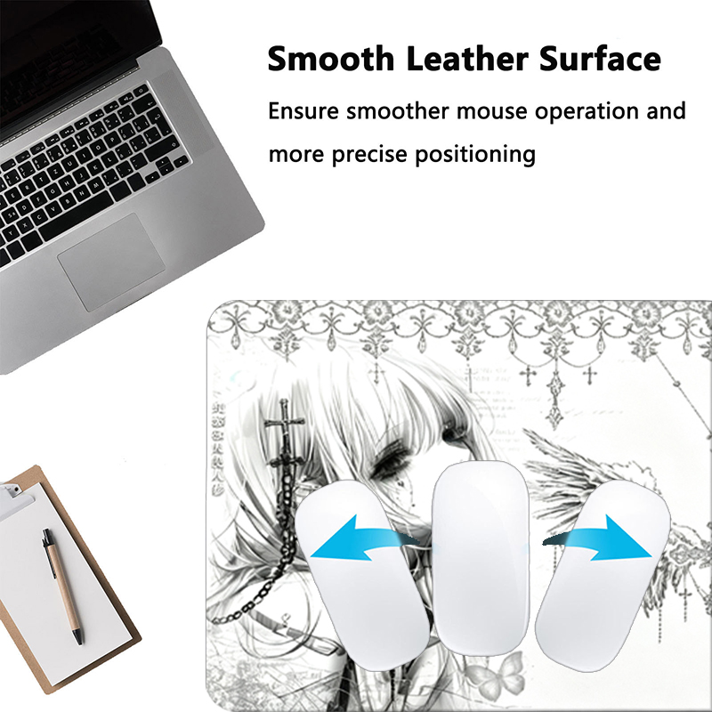 Leather Mousepad Black White A - огляд і ціна Leatherwork Desk